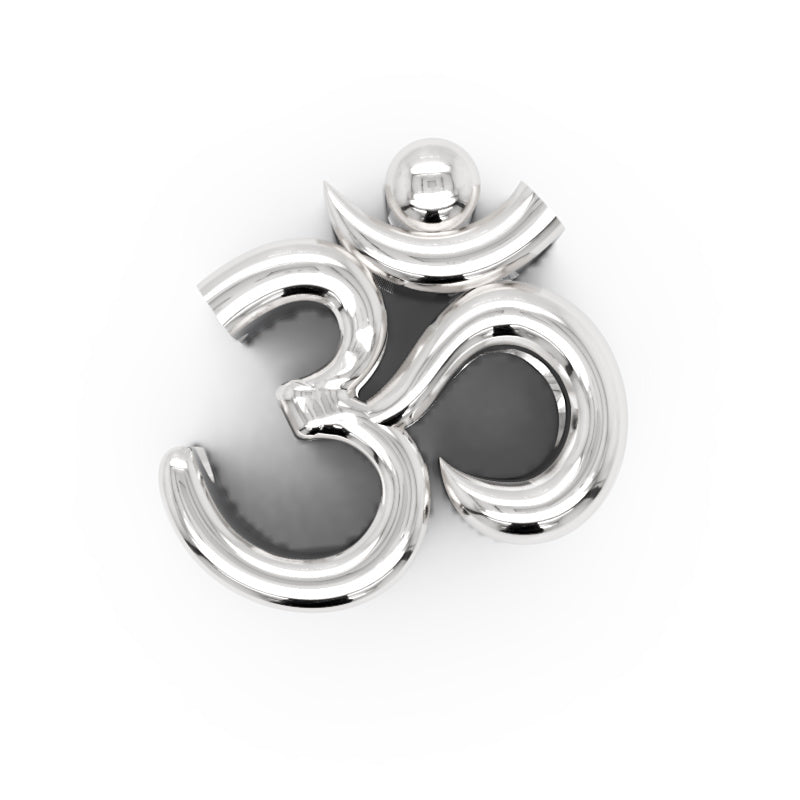 Sterling Silver Om Icon