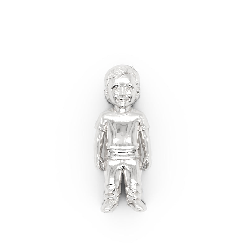 Sterling Silver Boy Icon
