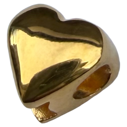 18k gold plate heart