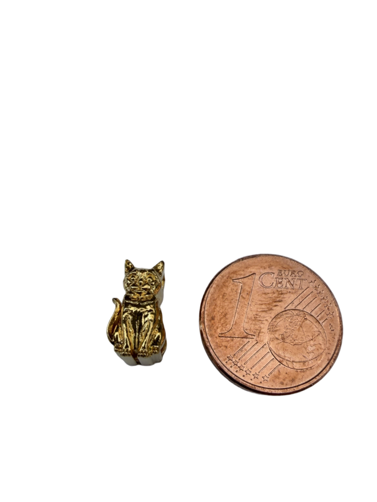 18K Goldplated cat icon