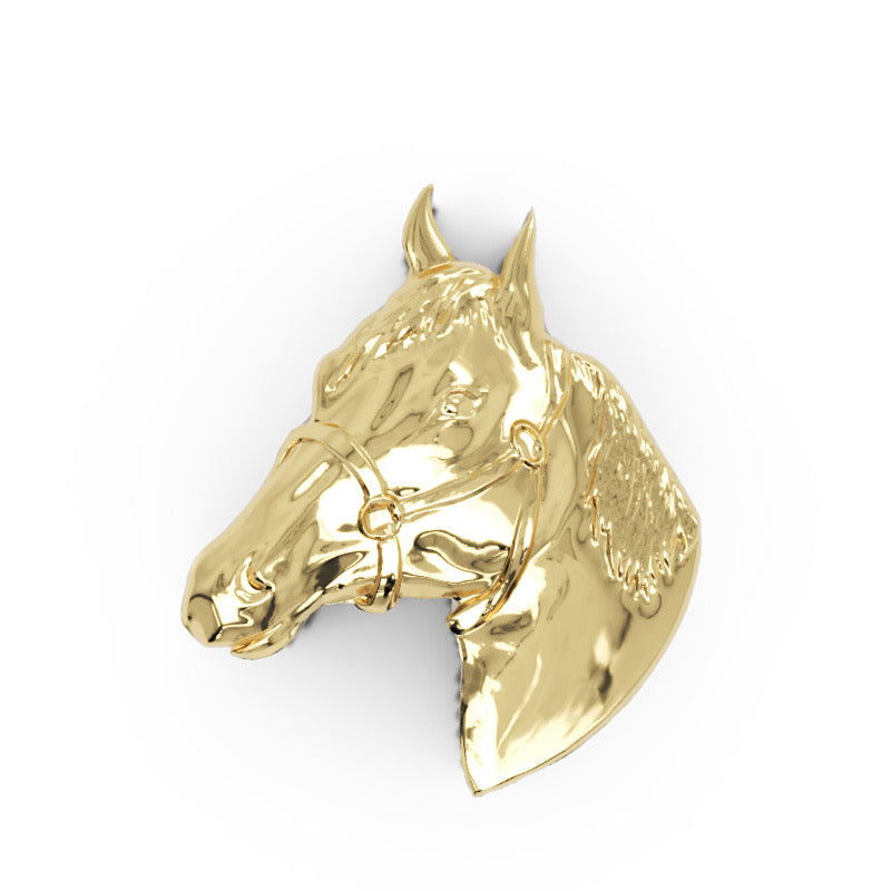 18K Goldplated Horse